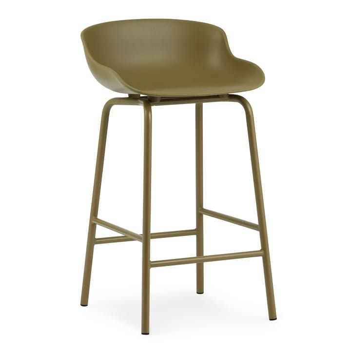 Hyg barstool metal legs 65 cm - Olive green - Normann Copenhagen | ノーマンコペンハーゲン