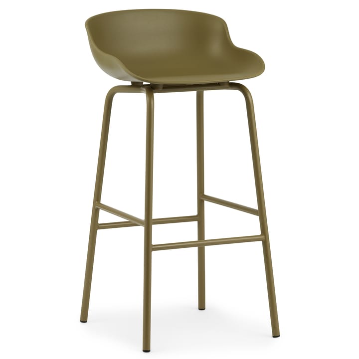 Hyg barstool metal legs 75 cm - Olive-green - Normann Copenhagen | ノーマンコペンハーゲン