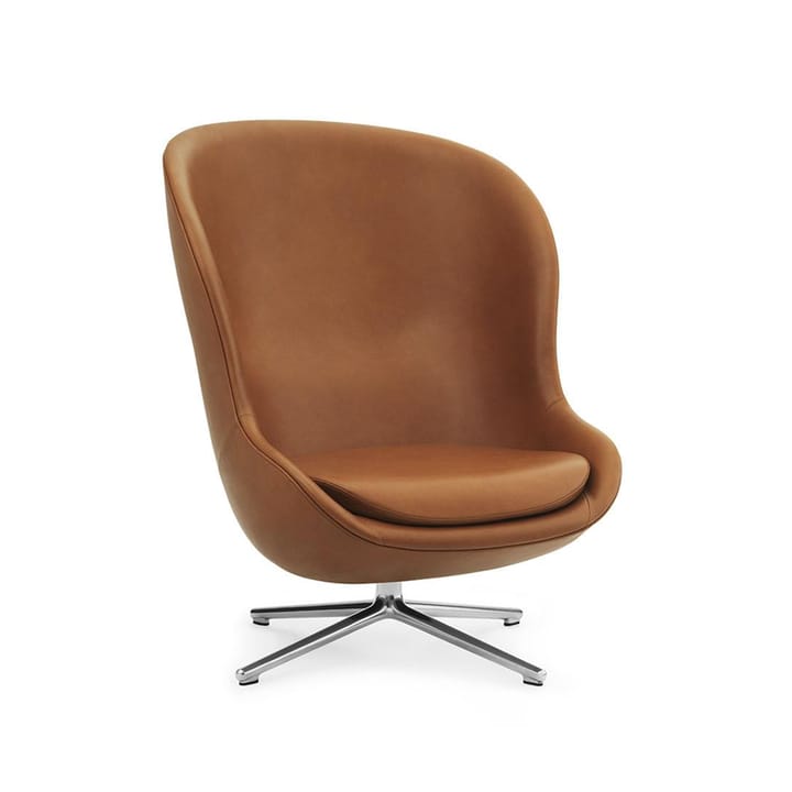 Hyg アームチェア - Leather ultra 41574 brandy, base in aluminium - Normann Copenhagen | ノーマンコペンハーゲン