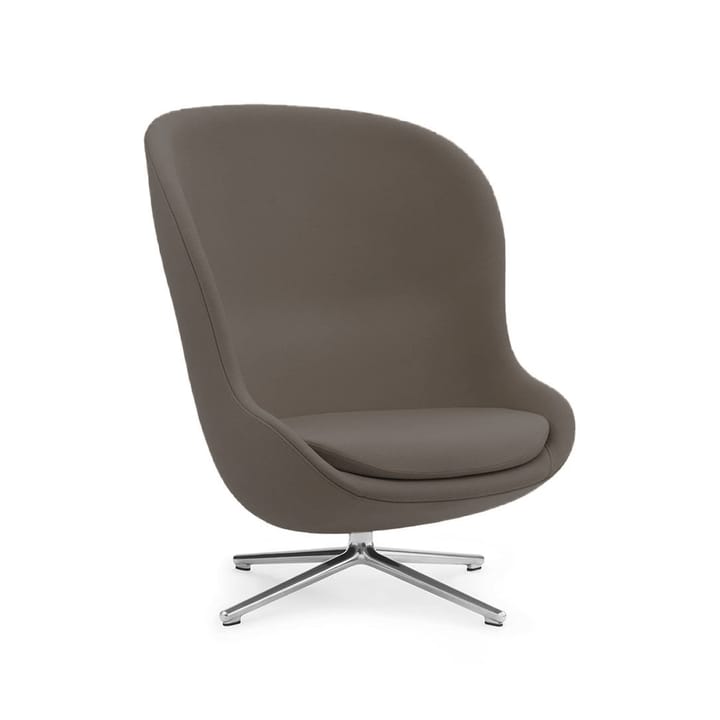 Hyg アームチェア - Leather ultra 41585 grey, base in aluminium - Normann Copenhagen | ノーマンコペンハーゲン