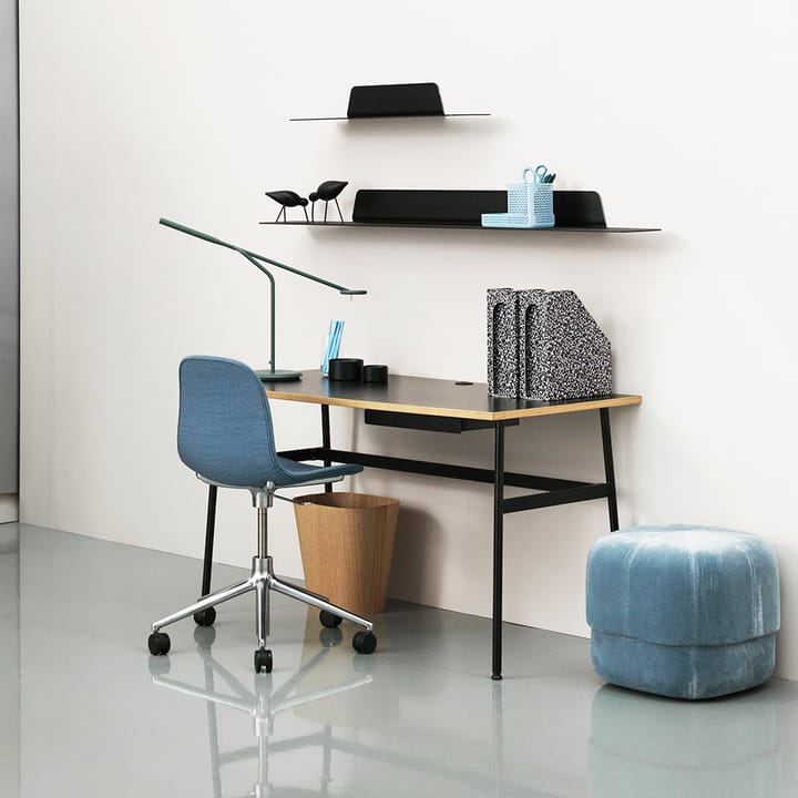 Journal デスク, Black laminate, black steel legs and drawer Normann Copenhagen | ノーマンコペンハーゲン