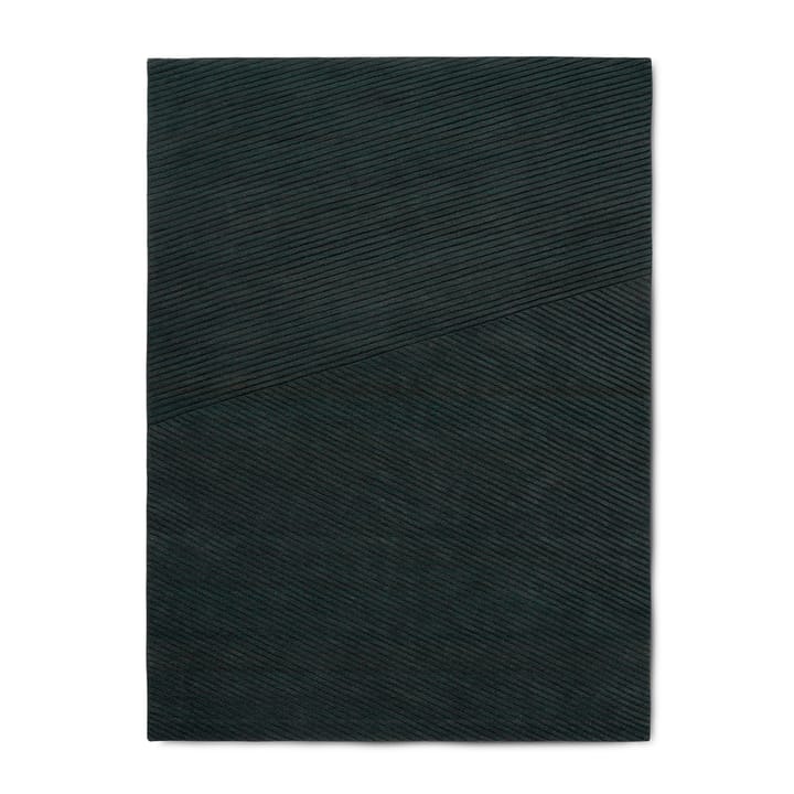 Row ラグ medium 170x240 cm - Dark green - Northern | ノーザン