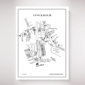 Stockholm ポスター - 50x70 cm - Olle Eksell | オーレ エクセル