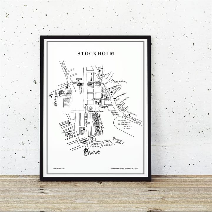 Stockholm ポスター, 50x70 cm Olle Eksell | オーレ エクセル