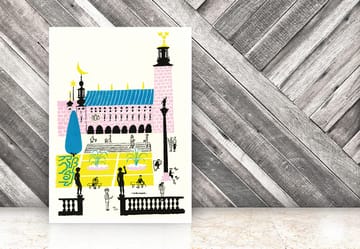 Stockholm City Hall ポスター - 50x70 cm - Olle Eksell | オーレ エクセル