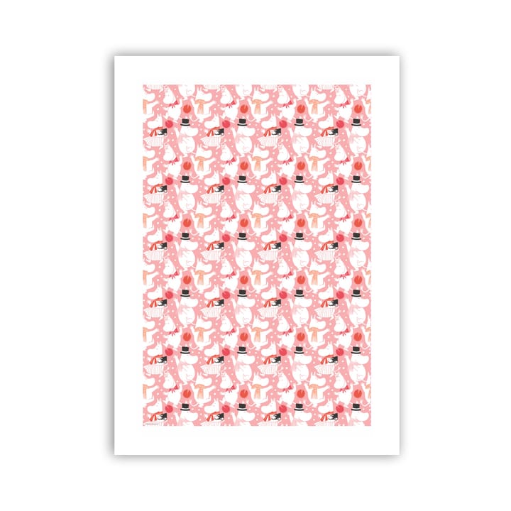 ムーミン セレブレーション キッチンタオル 70x50 cm - White-pink - Opto Design | オプトデザイン