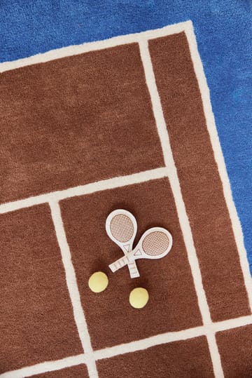 Tennis マット - Caramel-Optic blue, 88x150 cm - OYOY | オイオイ