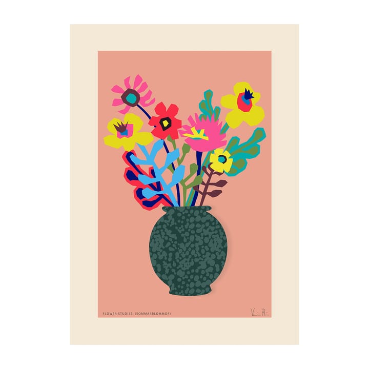 Flower Studies 02 (Sommar) ポスター - 50x70 cm - Paper Collective | ペーパーコレクティブ