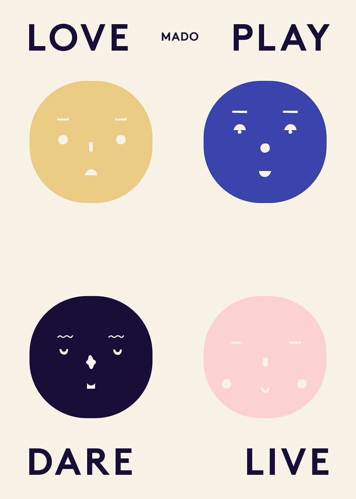 Four Feelings ポスター, 50x70 cm Paper Collective | ペーパーコレクティブ