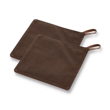 Pillivuyt Gourmet オーブンミット 20.5x20.5 cm 2枚セット - Brown leather - Pillivuyt | ピリヴィッツ