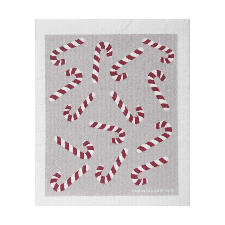 Candy cane キッチンクロス 17x20 cm - White-grey-red - Pluto Design