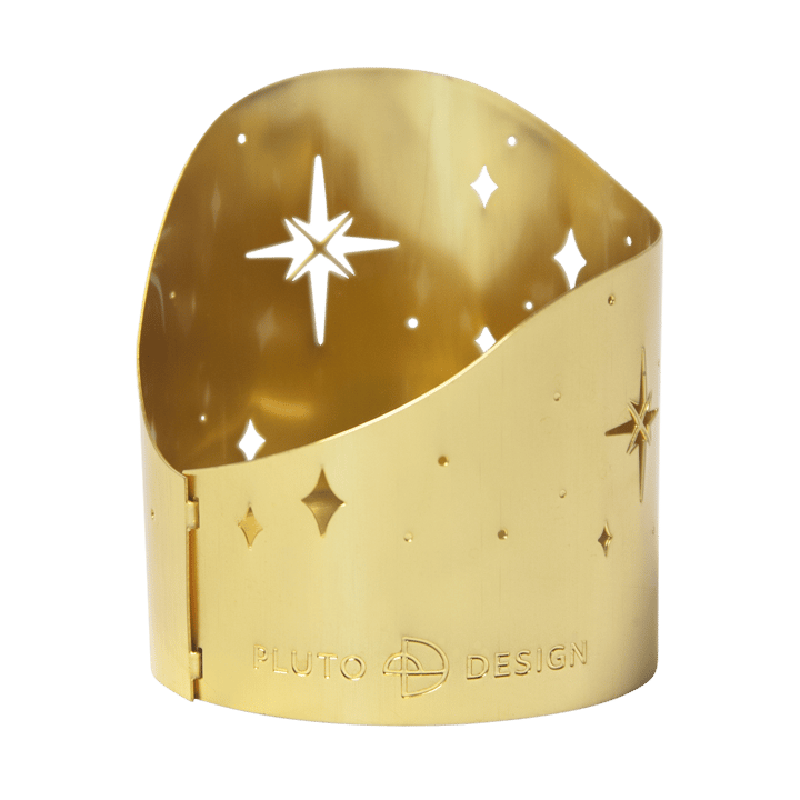 Northern star ティーライトホルダー Ø4.5 cm - Gold-plated metal - Pluto Design