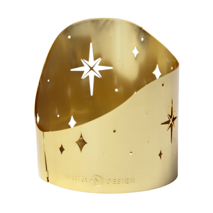 Northern star ティーライトホルダー 真鍮 Ø6.5 cm - Gold-plated metal - Pluto Design