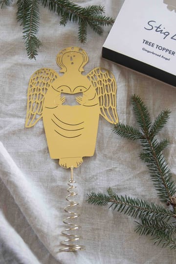 Stig L gingerbread angel クリスマス ツリートップ - Brass - Pluto Design