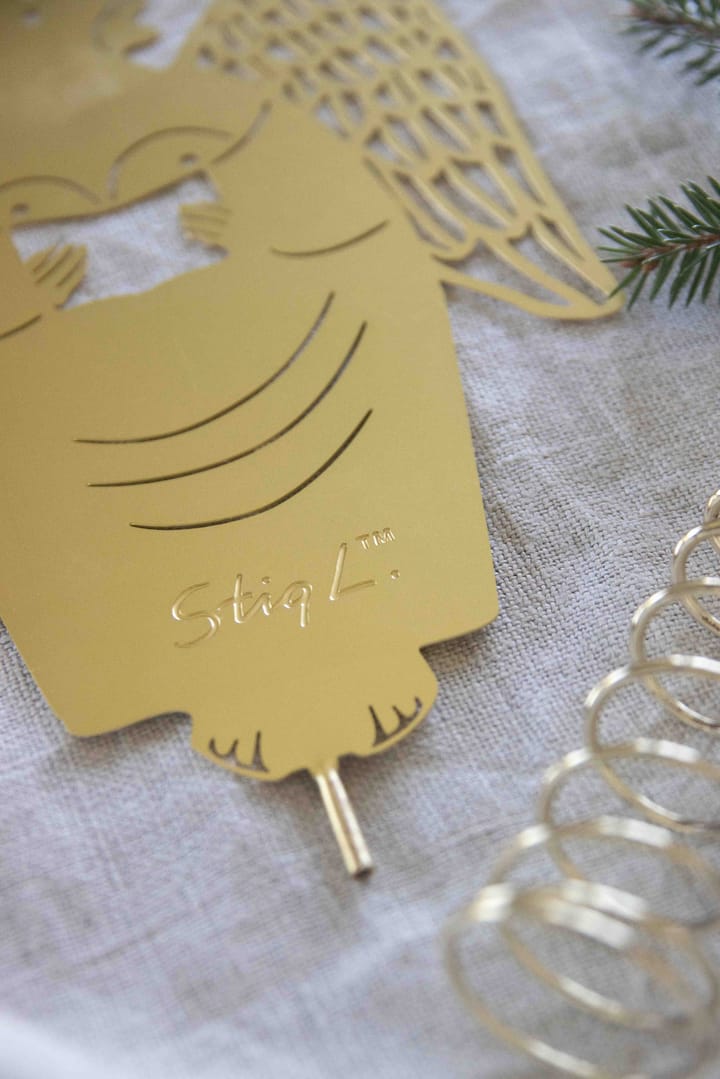 Stig L gingerbread angel クリスマス ツリートップ, Brass Pluto Design