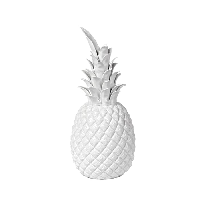 Pineapple デコレーションオーナメント 32 cm, White POLSPOTTEN