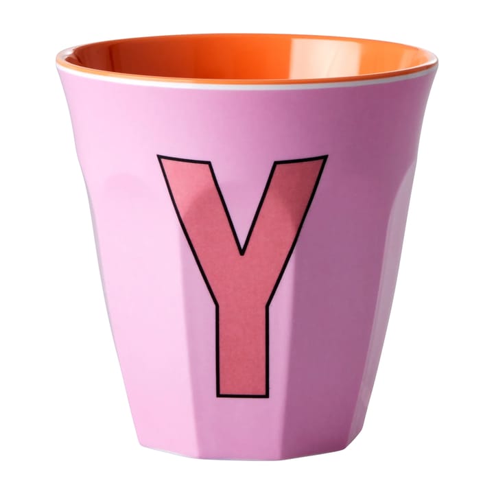 Rice メラミンカップ medium letter -  Y 30 cl - Pink - RICE | ライス