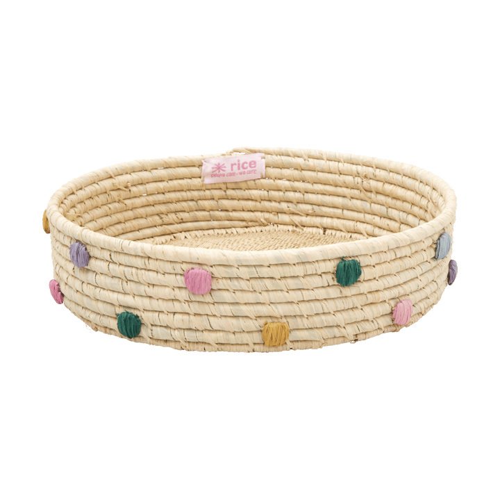 Rice Raffia 収納バスケット low Ø25 cm, Natural RICE | ライス