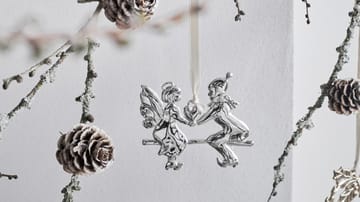 Karen Blixen ハンギング クリスマスオーナメント angel on gungbräda - Silver plated - Rosendahl | ロゼンダール