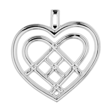 Weaved Heart クリスマスオーナメント 6.5 cm - Silver-plated - Rosendahl | ロゼンダール