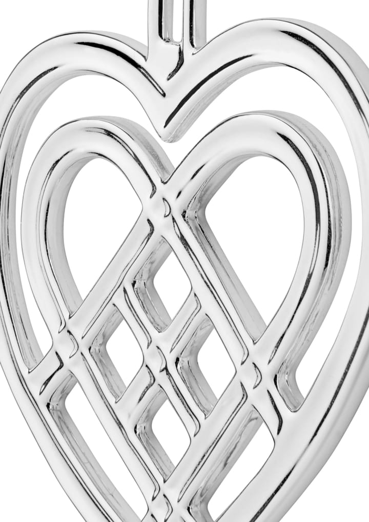 Weaved Heart クリスマスオーナメント 6.5 cm, Silver-plated Rosendahl | ロゼンダール