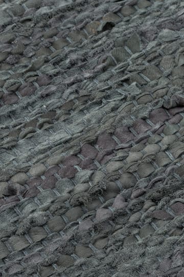 レザー ラグ  200x300 cm - Dark grey (dark grey) - Rug Solid | ラグソリッド