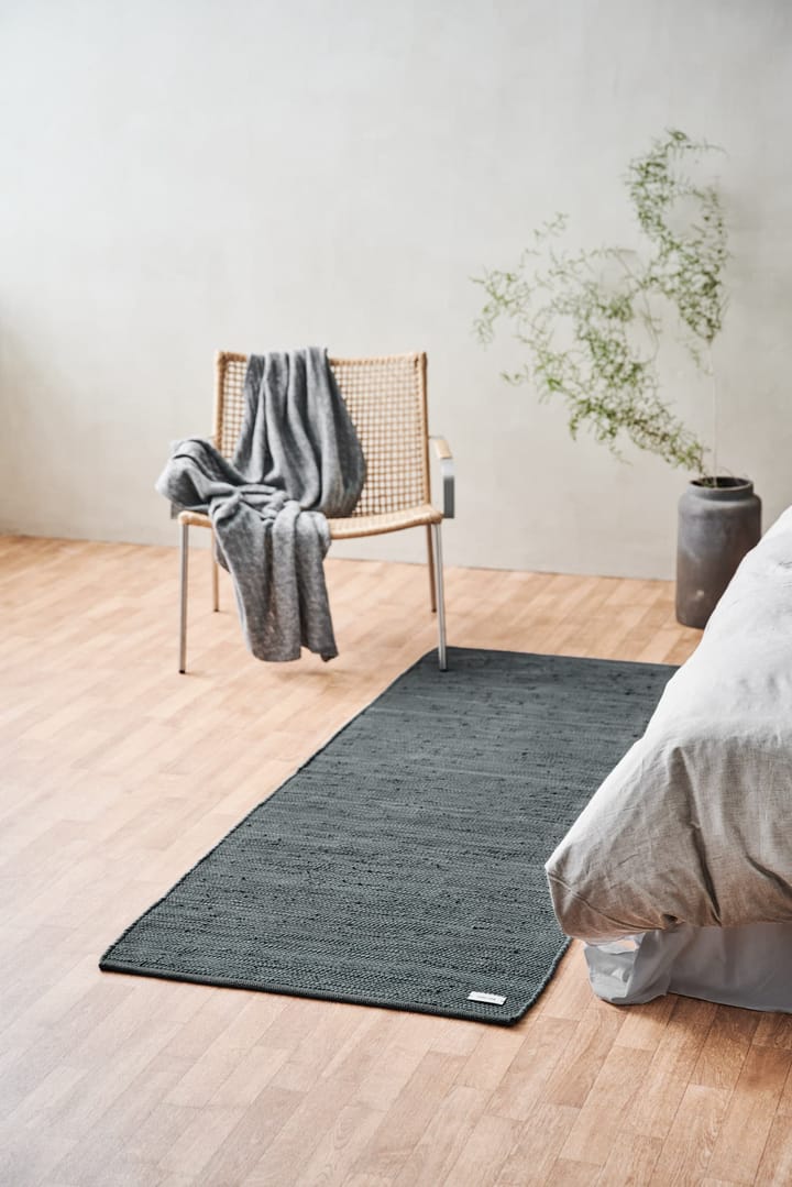 コットンラグ  65x135 cm, steel grey (grey) Rug Solid | ラグソリッド