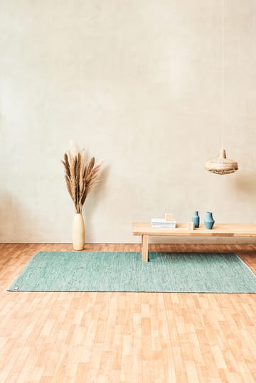 コットンラグ  75x300 cm - Dusty jade - Rug Solid | ラグソリッド