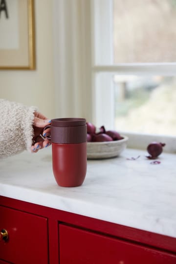 Ted car mug サーモスマグ 28 cm - Wine red - Sagaform | サガフォルム