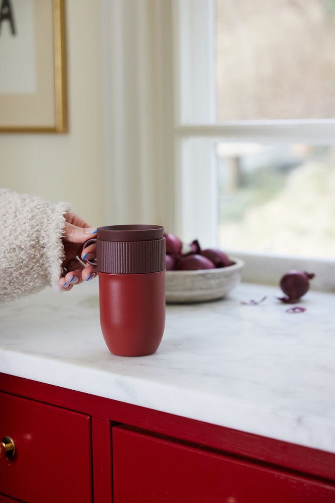 Ted car mug サーモスマグ 28 cm, Wine red Sagaform | サガフォルム