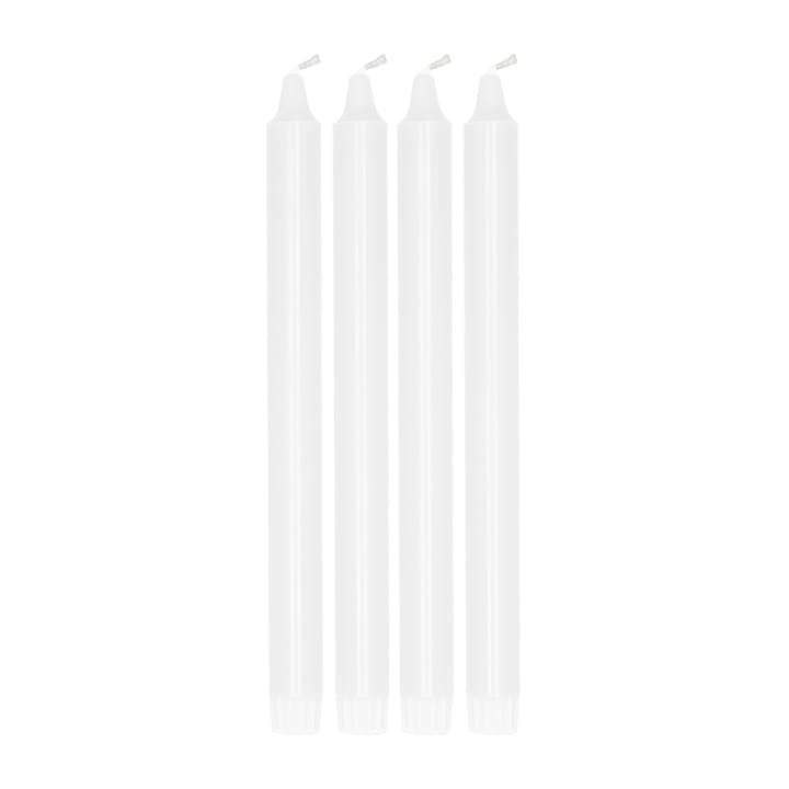 Ambiance テーパ��ードキャンドル 4本セット 27 cm - White - Scandi Essentials | スカンジエッセンシャルズ