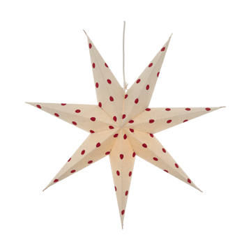 Bare アドベントスター white-red dots - 60 cm - Scandi Living | スカンジリビング