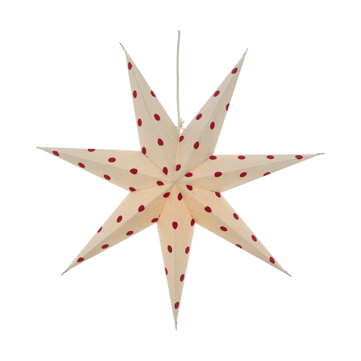 Bare アドベントスター white-red dots, 60 cm Scandi Living | スカンジリビング