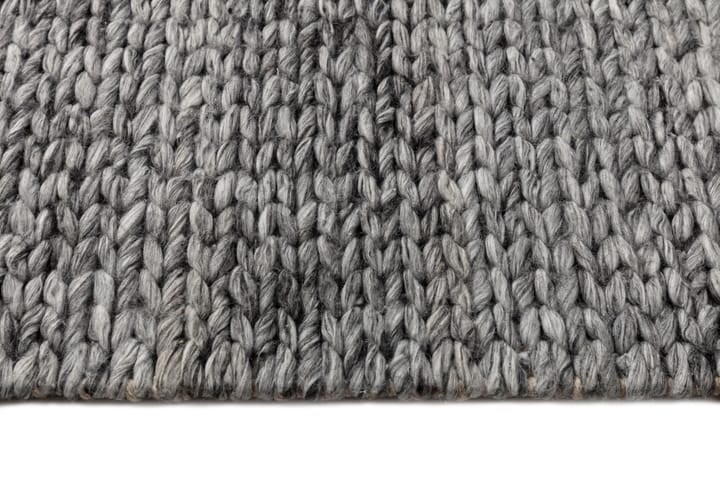 Braided ウールカーペット dark grey, 200x300 cm Scandi Living | スカンジリビング