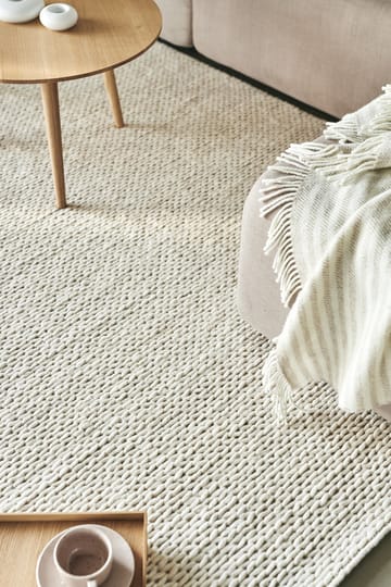 Braided ウールカーペット natural white - 200x300 cm - Scandi Living | スカンジリビング