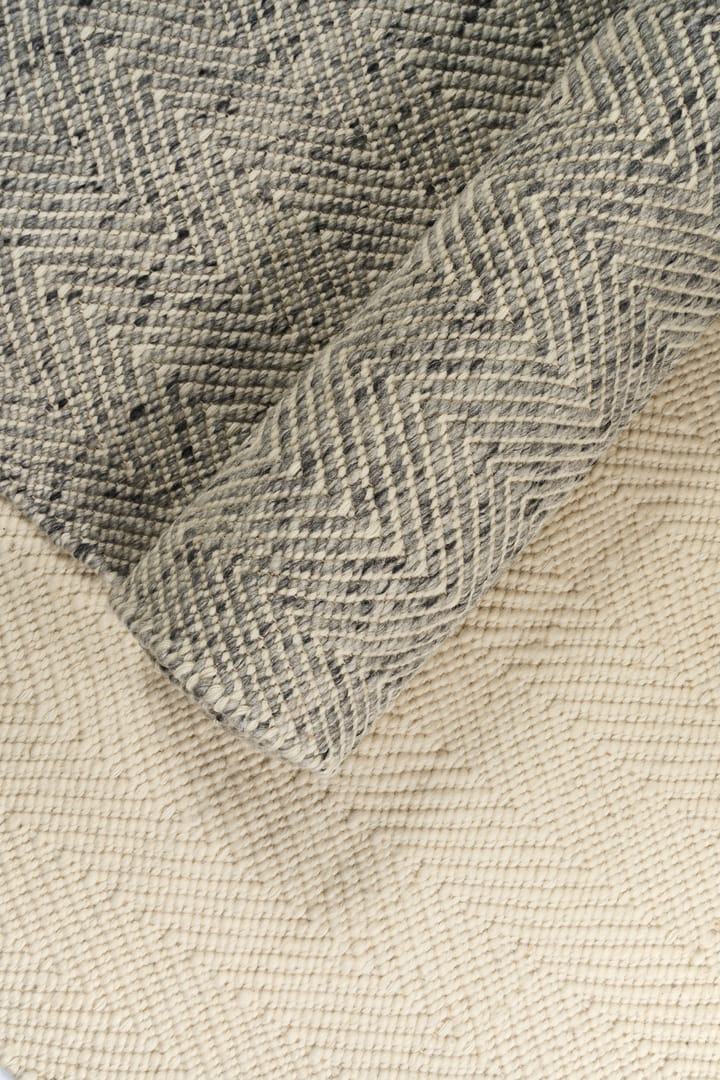 Furrow ウールラグ natural white/grey, 170x240 cm Scandi Living | スカンジリビング