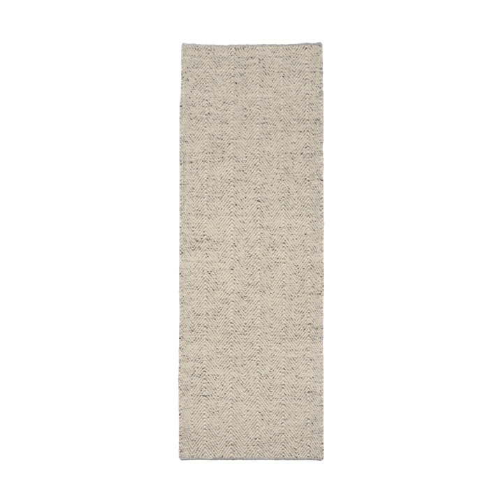 Furrow ウールラグ natural white/grey - 80x240 cm - Scandi Living | スカンジリビング