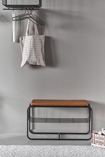 Nod ベンチ/シューズラック 80x36x42 cm - Black - Scandi Living | スカンジリビング