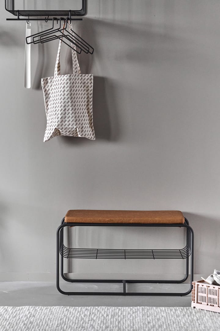 Nod ベンチ/シューズラック 80x36x42 cm, Black Scandi Living | スカンジリビング