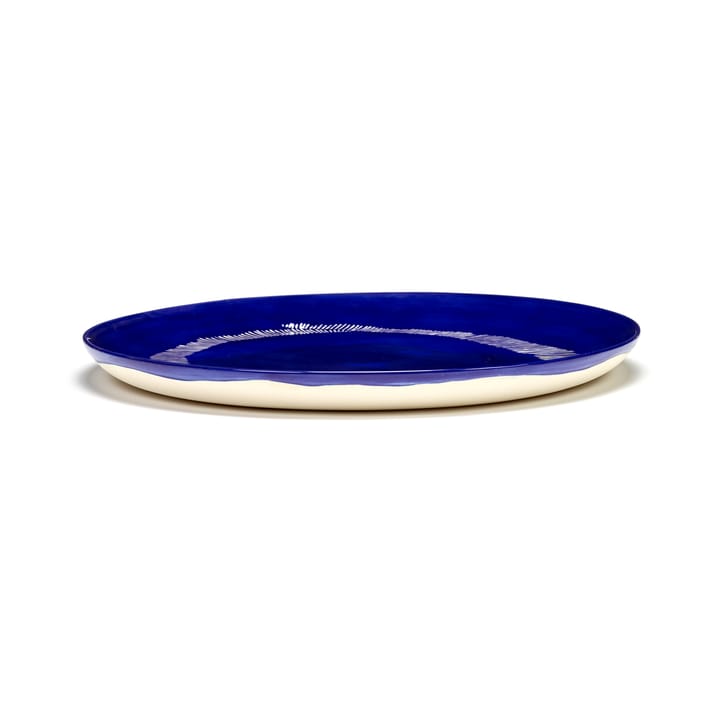 Ottolenghi Feast プレート L Ø26,5 cm 2枚 - Dark blue stripes-white - Serax | セラックス