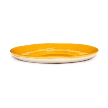 Ottolenghi Feast プレート M Ø22,5 cm 2枚 - Yellow stripes-white - Serax | セラックス