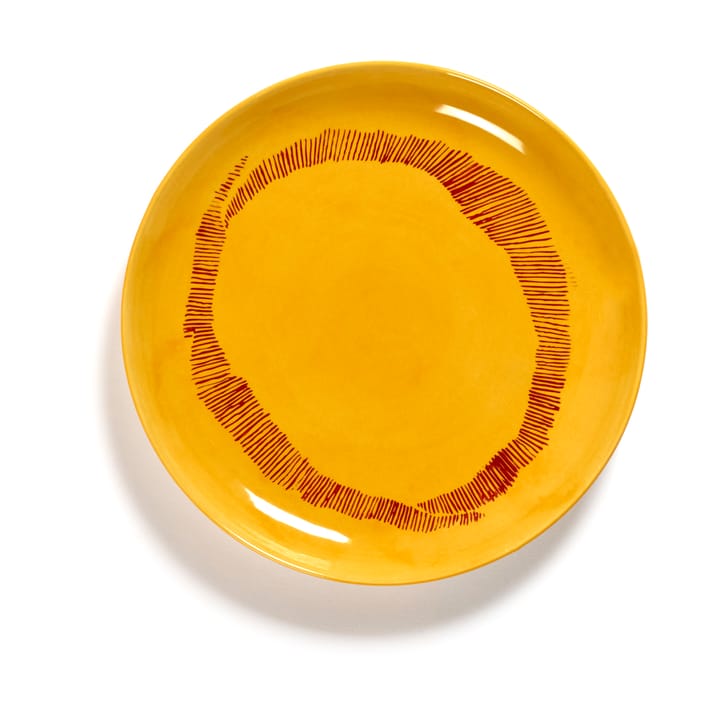 Ottolenghi Feast プレート S Ø19 cm 2枚セット - Yellow stripes-red - Serax | セラックス