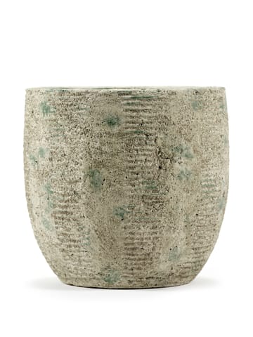 Rustic flower pot ストライプ M 20.5 cm - Grey - Serax | セラックス