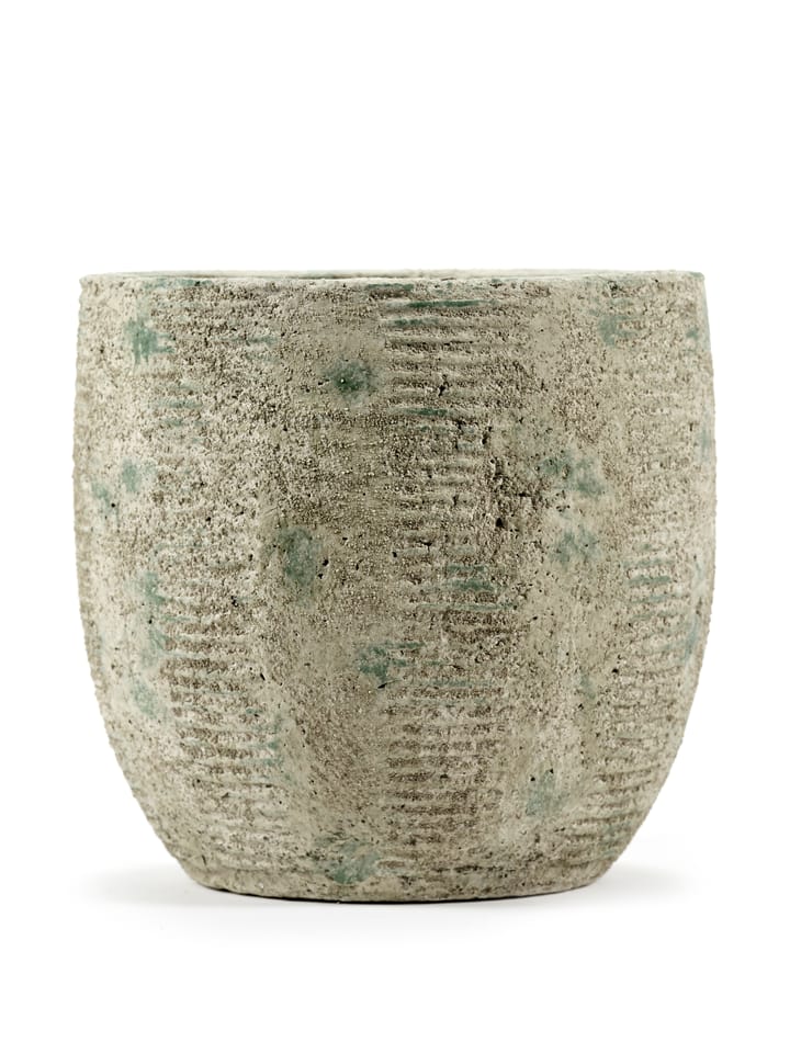 Rustic flower pot ストライプ M 20.5 cm, Grey Serax | セラックス