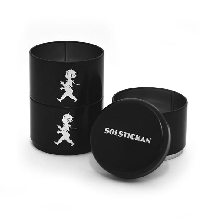 Solstickan 収納ジャー 3ピース 8.5 cm, Black Solstickan Design