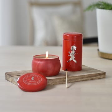 Solstickan ギフトボックス アロマキャンドル + マッチスティックチューブ - Red-scented candle cinnamon & orange - Solstickan Design