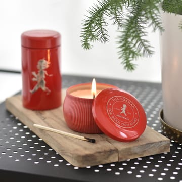 Solstickan ギフトボックス アロマキャンドル + マッチスティックチューブ - Red-scented candle cinnamon & orange - Solstickan Design