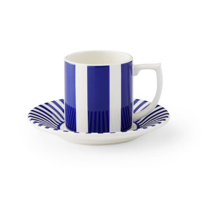 Steccato エスプレッソカップ 8 cl & ソーサー Ø11 cm - Blue-white - Spode | スポード