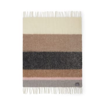 Mohair ブランケット - Stripe Brown, Black & Rose - Stackelbergs