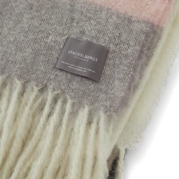 Mohair ブランケット - Stripe Brown, Black & Rose - Stackelbergs